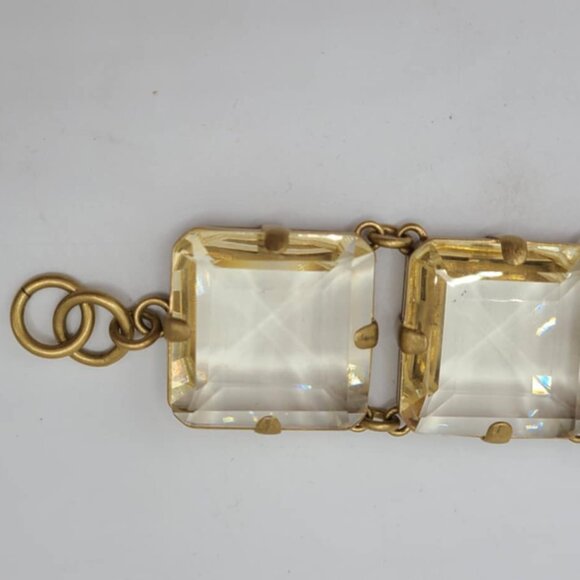 J Crew Chunky Gold Crystal Bracelet - Picture 12 of 13